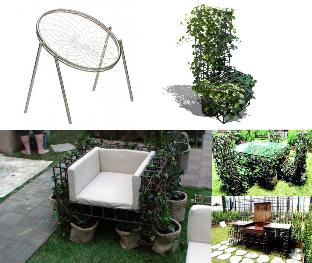 riciclo creativo arredo giardino